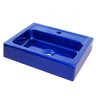 Cuba de Apoio com Pia Retangular (Azul Perolizada) - 1