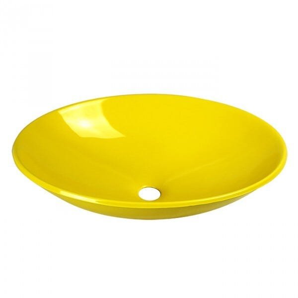 Cuba de Apoio Oval 50 cm (Amarela) - 1