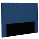 Ver imagem 1 de Cabeceira Casal 1,40m Esmeralda Suede Azul Marinho