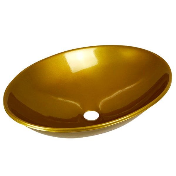 Cuba de Apoio Oval 50 cm (Dourada Perolizada) - 1