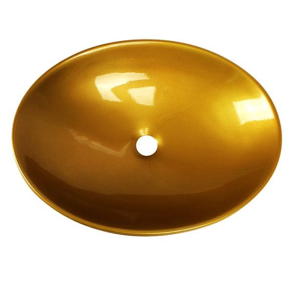 Cuba de Apoio Oval 50 cm (Dourada Perolizada) - 2
