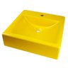 Cuba de Apoio com Pia Quadrada (Amarela) - 1