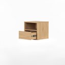 Ver imagem 4 de Mesa de Cabeceira Har Suspensa 1 Gaveta 1 Nicho 33 Cm X 36 Cm Tauari