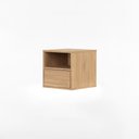 Ver imagem 3 de Mesa de Cabeceira Har Suspensa 1 Gaveta 1 Nicho 33 Cm X 36 Cm Tauari