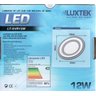 Luminária Plafon LED 12W de Vidro Embutir Branco Frio Redonda / Quadrada - Luxtek - Redonda - 4