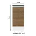 Ver imagem 3 de Balcão Armário de Cozinha 100% MDF 35 cm 1 Porta Branco Rustic Acordes Madesa