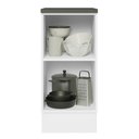 Ver imagem 4 de Balcão Armário de Cozinha 100% MDF 35 cm 1 Porta Branco Rustic Acordes Madesa