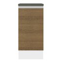 Ver mais imagens de Balcão Armário de Cozinha 100% MDF 35 cm 1 Porta Branco Rustic Acordes Madesa