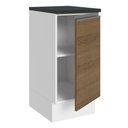 Ver imagem 5 de Balcão Armário de Cozinha 100% MDF 35 cm 1 Porta Branco Rustic Acordes Madesa
