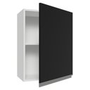 Ver imagem 7 de Armário Aéreo 50cm 1 Porta Branco/preto Glamy Madesa