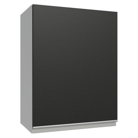 Armário Aéreo 50cm 1 Porta Branco/preto Glamy Madesa