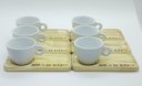 Ver imagem 1 de Kit Jogo 6 Xícaras Café/chá Cônica Baixa 150ml C/ Pires Pinus - Porcelana Branca