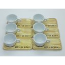 Ver imagem 2 de Kit Jogo 6 Xícaras Café/chá Cônica Baixa 150ml C/ Pires Pinus - Porcelana Branca