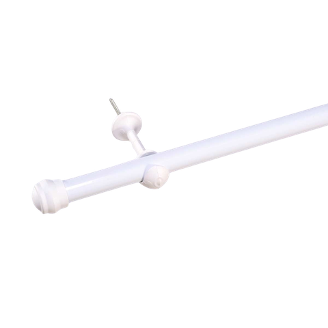 Varão Simples para Cortina de 2 Metros Espessura 19mm - Branco