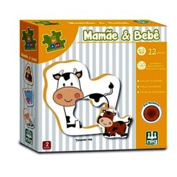 Mamãe e Bebe Jogo de encaixe - Filhotes - 2