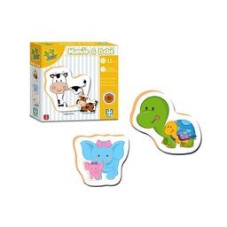 Mamãe e Bebe Jogo de encaixe - Filhotes - 3