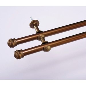 Varão Duplo para Cortina de 2 Metros Espessura 19mm - Ouro Velho