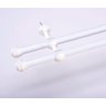 Varão Duplo para Cortina de 2 Metros Espessura 19mm - Branco - 1