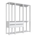 Ver imagem 4 de Kit Guarda Roupa Closet 03 Peças 183x160cm Branco Proddy