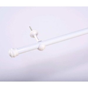 Varão Simples para Cortina de 4 Metros Espessura 19mm - Branco