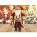 Ver imagem 4 de Papai Noel Must Somelier 41cm Decorado C/Cesta de Vinhos e Taça - Magizi