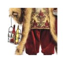 Ver imagem 3 de Papai Noel Must Somelier 41cm Decorado C/Cesta de Vinhos e Taça - Magizi