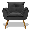 Ver imagem 4 de Poltrona Cadeira Decorativa Opala - Suede Grafite