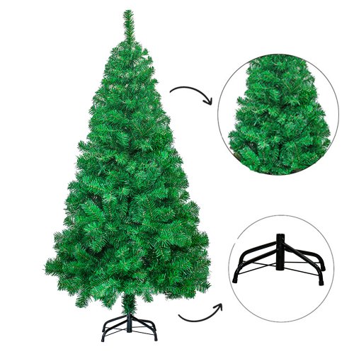 Árvore de Natal Dinamarca Verde 210cm 860 Galhos - Magizi | MadeiraMadeira