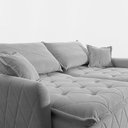 Ver imagem 4 de Sofá sem Caixa Retrátil 2,00m Softgel Sublime Boucle Cinza Claro Cama Inbox