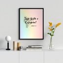 Ver imagem 2 de Quadro Decorativo Seja Forte e Corajosa 33x24cm - com Vidro:madeira Branca