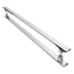 Puxador de Inox para Porta Pivotante Madeira Vidro 1.00Mt - 1