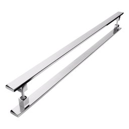 Puxador de Inox para Porta Pivotante Madeira Vidro 1.00Mt - 2
