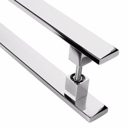 Puxador de Inox para Porta Pivotante Madeira Vidro 1.00Mt - 4