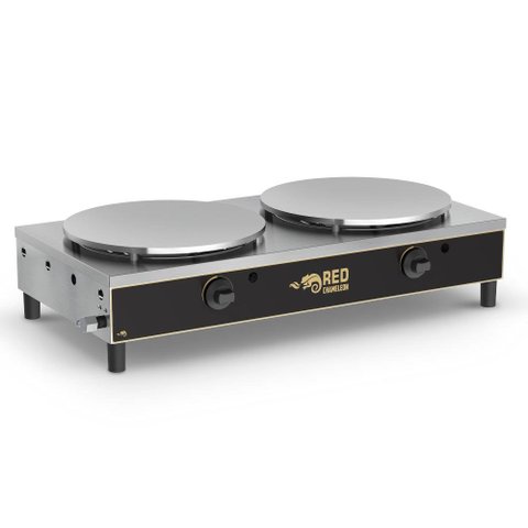 Panquequeira Red Chameleon Dupla a Gás com Teflon Pdg37-gt