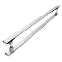 Ver imagem 2 de Puxador De Inox Para Porta Pivotante Madeira Vidro 2.00mt