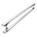 Ver imagem 2 de Puxador De Inox Para Porta Pivotante Madeira Vidro 1.80mt