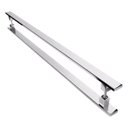 Ver imagem 1 de Puxador De Inox Para Porta Pivotante Madeira Vidro 1.80mt