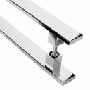 Ver imagem 4 de Puxador De Inox Para Porta Pivotante Madeira Vidro 1.80mt