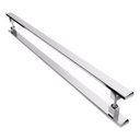 Ver imagem 1 de Puxador De Inox Para Porta Pivotante Madeira Vidro 70cm