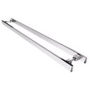 Ver imagem 3 de Puxador De Inox Para Porta Pivotante Madeira Vidro 70cm