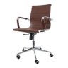 Cadeira De Escritório Secretária Confortável 120 Kg Marrom - 1