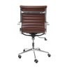 Cadeira De Escritório Secretária Confortável 120 Kg Marrom - 2