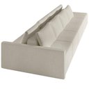 Ver imagem 2 de Sofá Ilha Modular para Sala 392cm com Puff Dublin K01 Bouclê Bege - Lyam Decor