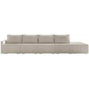 Ver imagem 5 de Sofá Ilha Modular para Sala 392cm com Puff Dublin K01 Bouclê Bege - Lyam Decor