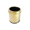 Kit 2 Lixeiras Dourada Aço Inox com Aro 5l + 7l Fineza - 2
