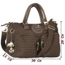 Ver imagem 5 de Bolsa Feminina Snoopy Tag Transversal Pingente Metalizado Impermeável Pequena Moderna Lançamento - M