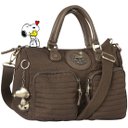 Ver imagem 1 de Bolsa Feminina Snoopy Tag Transversal Pingente Metalizado Impermeável Pequena Moderna Lançamento - M