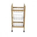 Ver mais imagens de Fruteira Tramontina Utilínea Em Madeira Teca Com 3 Cestos