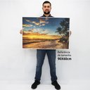 Ver imagem 2 de Quadro Decorativo Caixa Alta com Vidro Horizonte  TaColado Moldura Preta 90 x 60cm