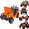 Carro Eletrico Bandeirante Jeep Wrangler Laranja 12v Controle - 2